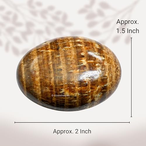 Image of Crystal Heaven Aragonite Palm Pebbles Stones For Anxiety Stress Relief Massage-Aaa Grade Original Healing Gemstone Agate Palm Stone For Yoga Meditation Spiritual Reiki Feng Shui