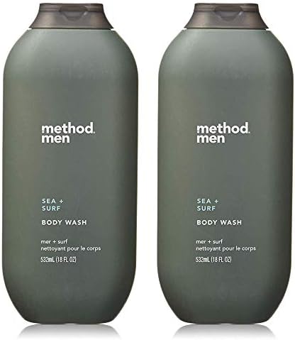 Method Men Body Wash Sea and Surf, 18 Ounce, 2 Pack