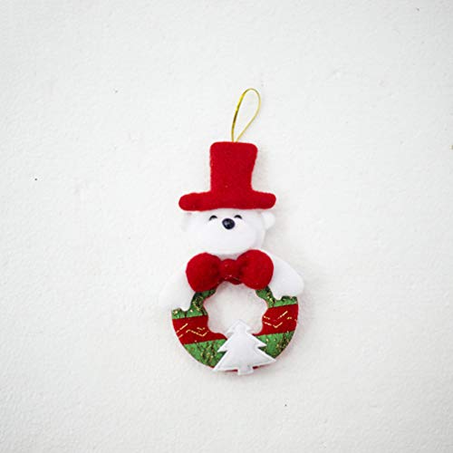 Toyvian Natal Pendurado Bonecos de Tecido Ãrvore de Natal Pendurado Papai Noel Boneco de Neve Urso A