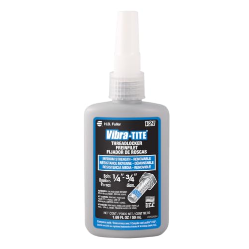 Vibra-TITE 121 Medium Strength Removable Anaerobic Threadlocker, 50 ml Bottle, Blue