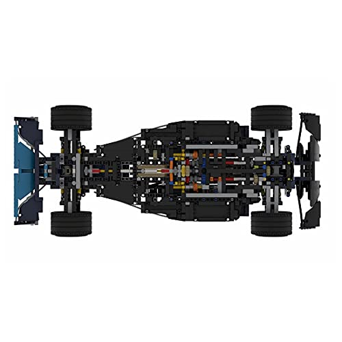 Technik, Formel-1-Autosteinmodell, 1348 + Stücke Custom DIY Blue Racing Car Brick Model MOC-36444 Gebäude Set für… – Bild 7