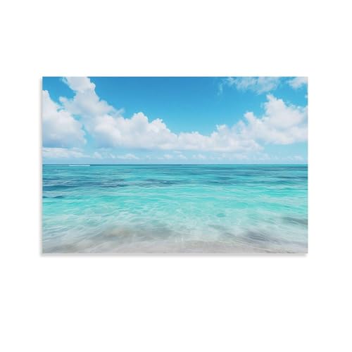 絵画 青い海 アートパネル ポスター 美しい海の景色 美しい熱帯の風景 インテリア 絵画 モダン 風景画 装飾画 玄関 壁掛け キャンバス 飾り絵 シリーズ アートボード 部屋飾り 壁飾り 壁の絵 ソファの背景絵画 額無し 30x45cm