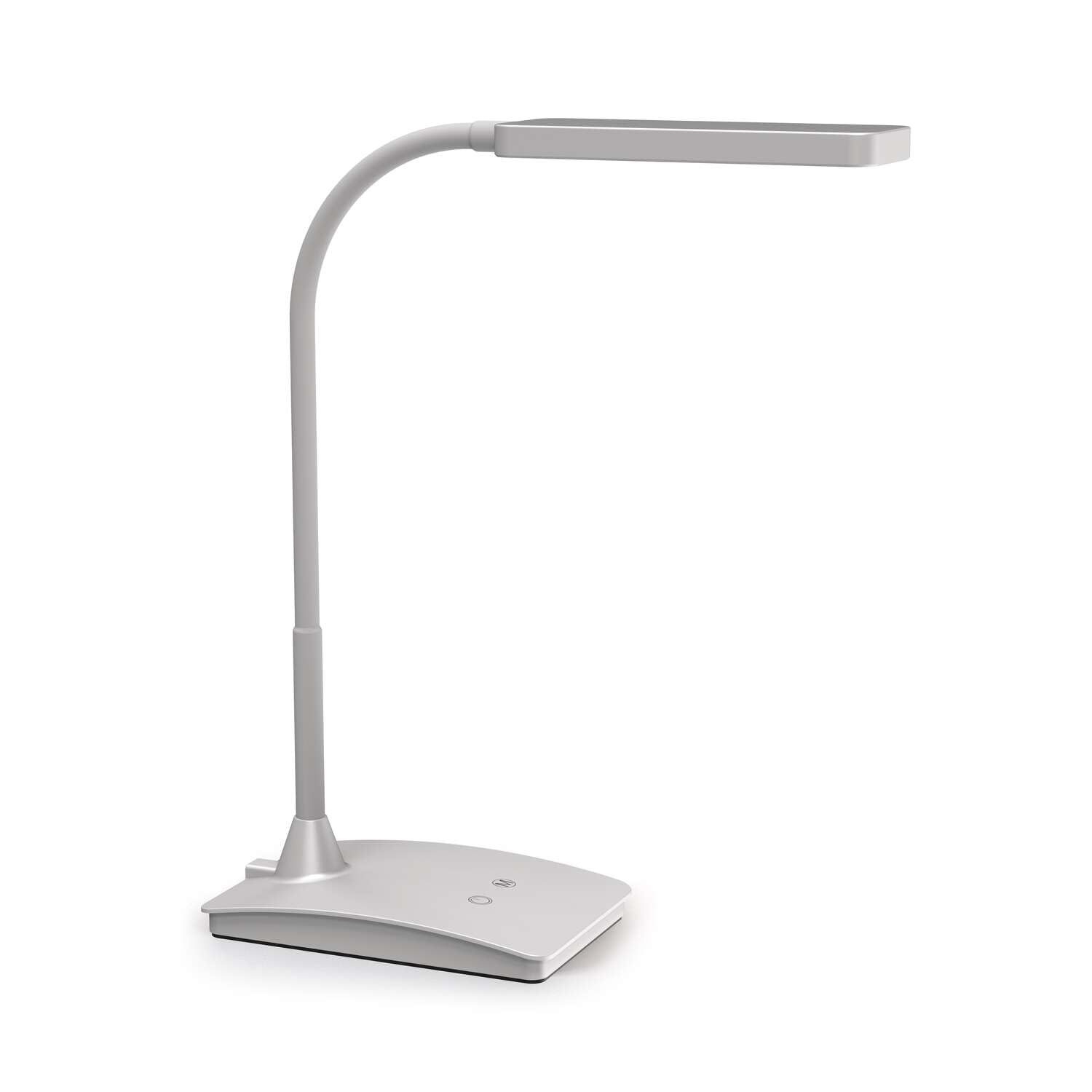 MAUL Lampa Stołowa Led MAULpearly Colour Vario, Ściemniana – Wydajna Lampa Biurowa na Biurko O Temperaturze Barwowej 3000-6500 K – Srebrna
