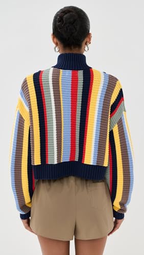 STAUD Women's Cropped Hampton Sweater3