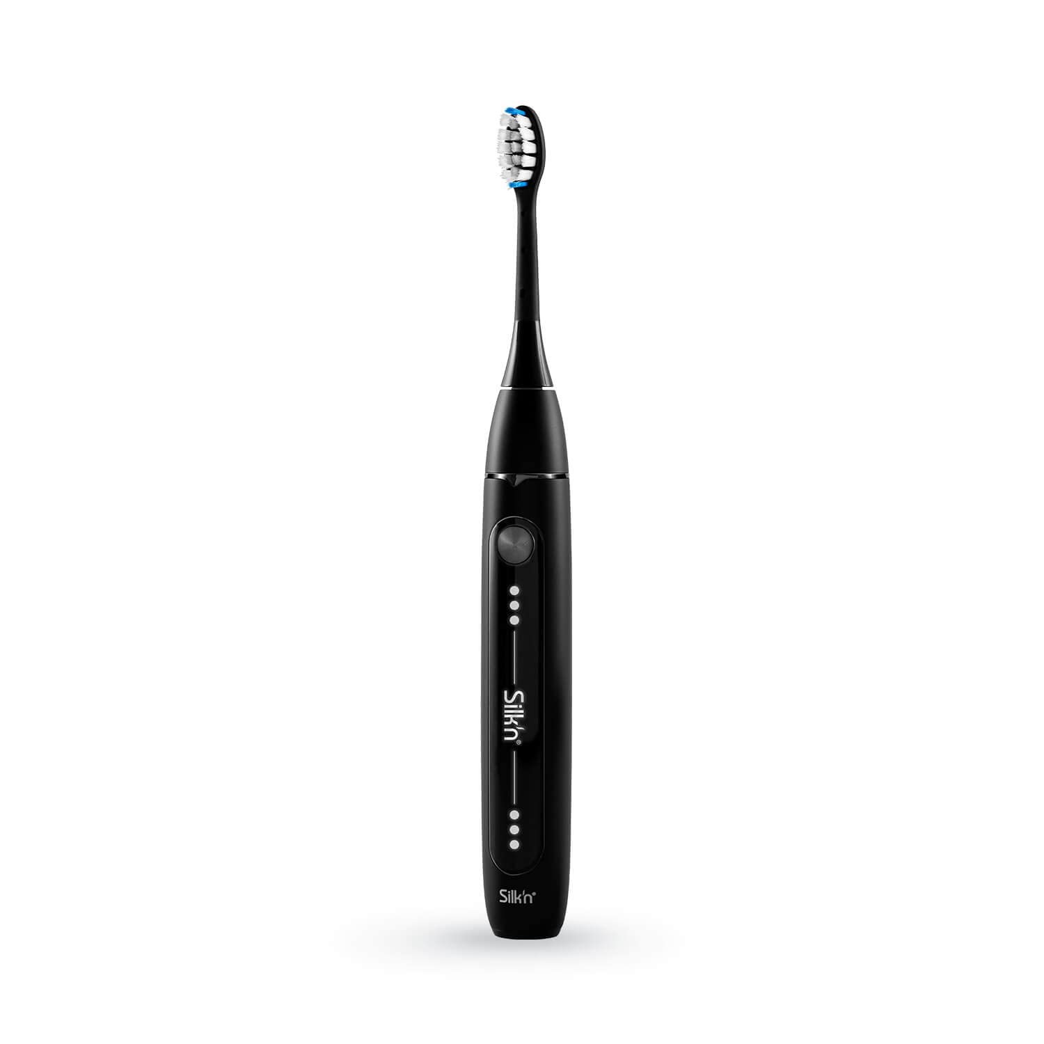 Silk'n Set de cepillo de dientes eléctrico con set de repuesto - SonicYou and Refill Set - con paquete de 4 cabezales de cepillo negros - Idea de regalo - Negro