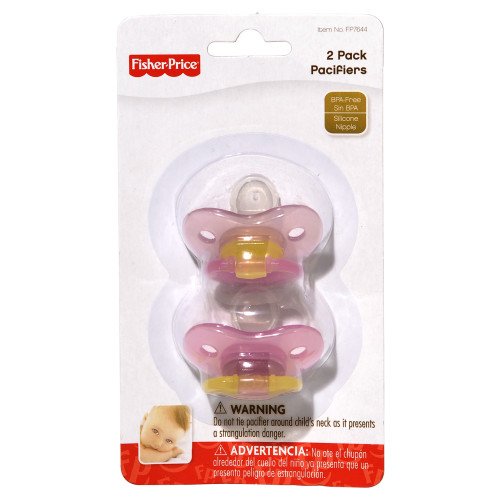 Fisher Price Pacifier 2Pack Assorted colors Baby