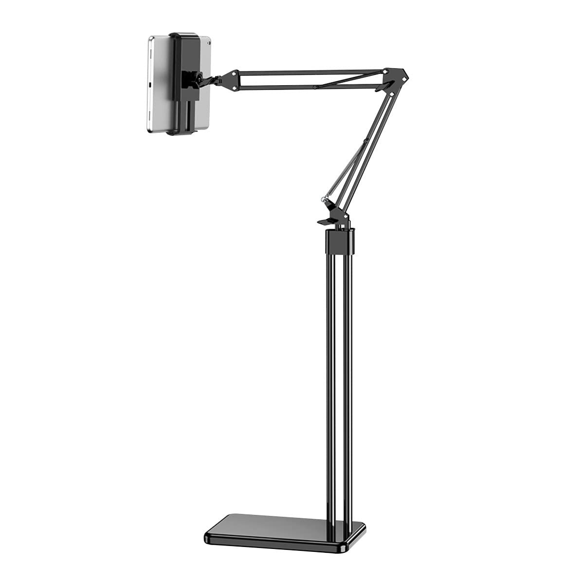BKHsgDXJ Phone stand 360 Degree Rotating Tablet Stand,4-11.9" Devices Adjustable Holder,for Standing Sitting Lying Down Use(Black)