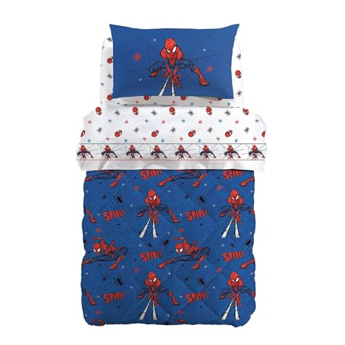 Caleffi - Spider-Man Spidey Trapunta 1 Piazza Linea Marvel - 1651104