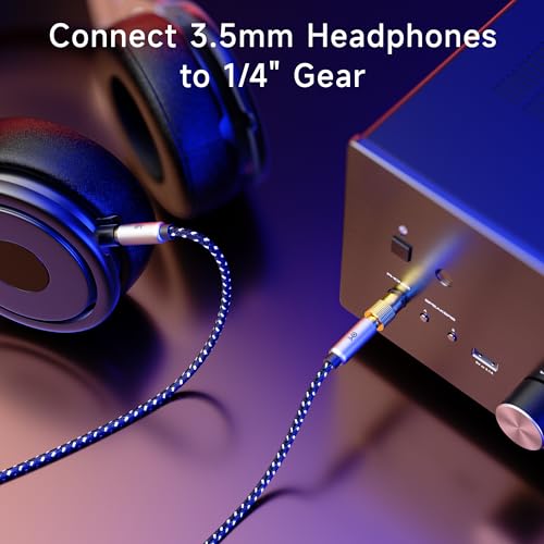 Cable Matters 501003X5 6.3Mm to 3.5Mm Male to Female Stereo Adapter, Pack of 5, Auxiliary