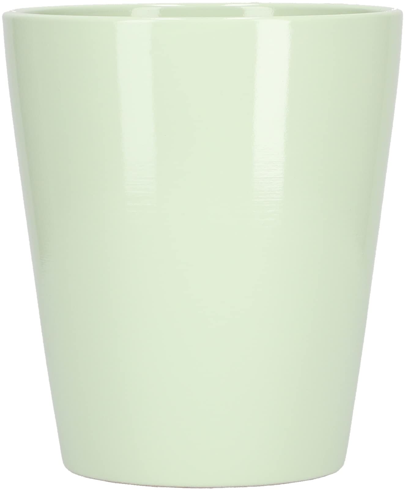 KOTARBAU® 2-częściowy zestaw ceramicznych doniczek z osłonami na orchidee, wysokość 150 mm ⌀ 120 mm, kolor miętowy