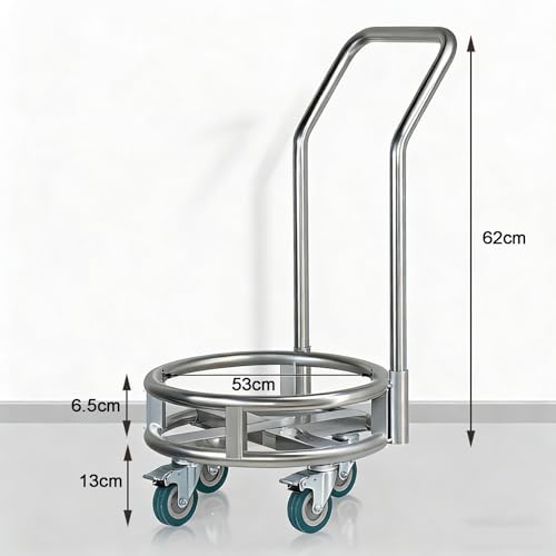 Chariot mobile pour bouteille de gaz et grands récipients