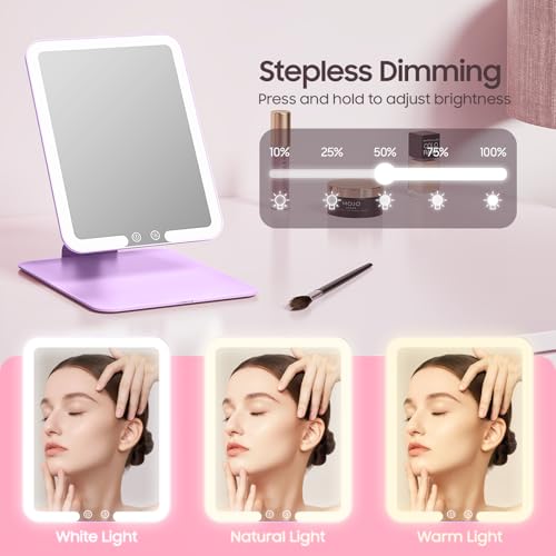 Espejo de Maquillaje Plegable de Viaje con Luces 20X miniatura 5