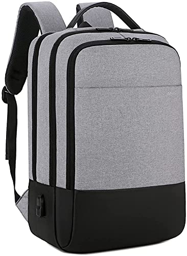 Sac à dos étanche homme 15.6" gris pour aller travailler à vélo sous la pluie