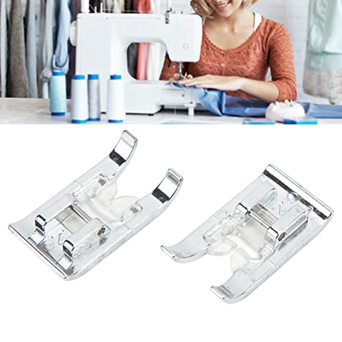 Accesorios para máquinas de coser AYNEFY 2 piezas pie prensatelas para puntada recta miniatura 7