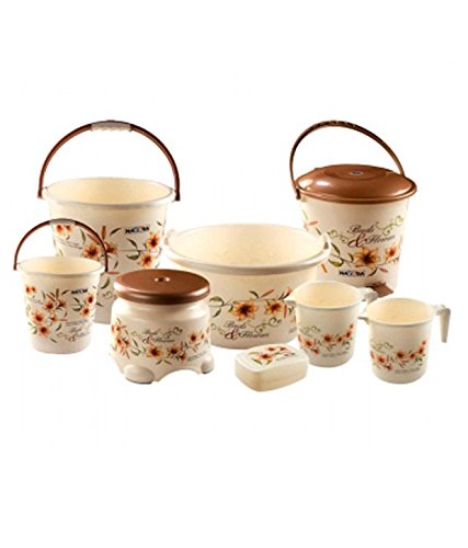 Nayasa 8 Piece Plastic Bathroom Set