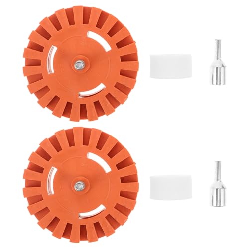 NUOBESTY 2Pcs Rubber Eraser Wheel Drill Attachment for Car D