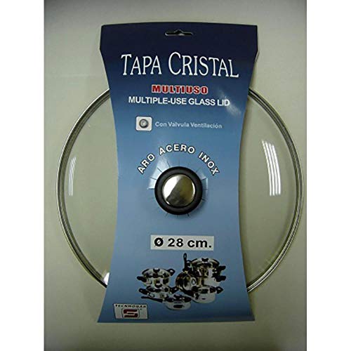 Tapa Bateria Cocina 28Cm Valvula Ventilacion Aro Inox-Cristal - Tecnhogar En Oferta Tapa Bat Cocina 28Cm Valv.ventil. Aro Inox-Cristal Tecnhogar