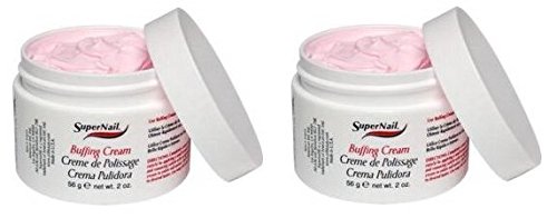 Super Nail Professional Buffing Cream 2 oz (Pack of 2). Buy 2 packs get 1 DIAMOND super fast drying Top Coat 0.5 oz FREE
