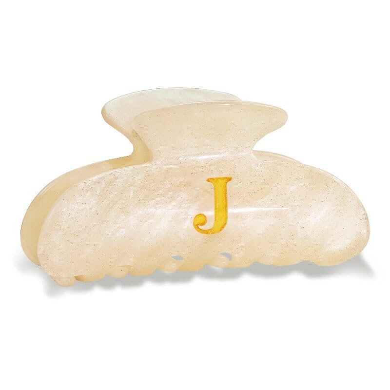 Image of Initial Cute Hair Clips - Letter Elegant Hair Claw Clips, Fashion Glitter Claw Clips Durable Hair Clips, Wedding Gift, Bridesmaid Gifts, Birthday Gifts, Christmas Gift, Letter J