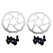 LIOOBO Rotor de Freno de Disco de 160 mm con 6 Tornillos Rotores de Bicicleta de Acero Inoxidable Aptos para MTB de Bicicleta de Carretera Paquete de 2