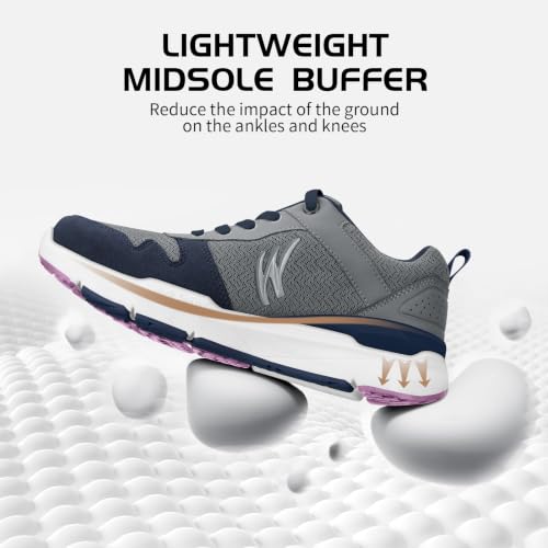 Image of Womens Walking Shoes, Arch Support Women Sneakers for Plantar Fasciitis