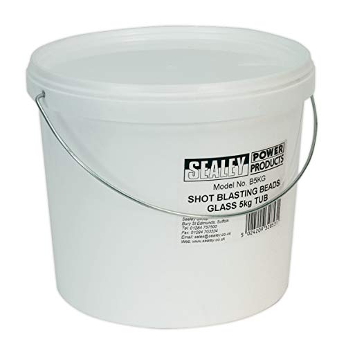 Sealey B5Kg Shot Blasting Beads Glass 5Kg Plastic Tub