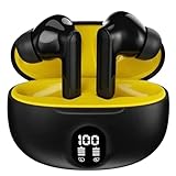 GiDaCom Auricolari Wireless con Display LED sulla Custodia, Audio Hi-Fi LHDC, Impermeabili...