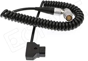 DRRI D-tap To FHJ.2B.308 Female Coiled Cable For Arri Alexa Mini Camera