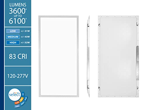 TGLS2 Series Double Select 2x4 Backlit LED Troffer (2-Pack) (TGLS224U-2PK) by Nicor - Used condition - Image 3
