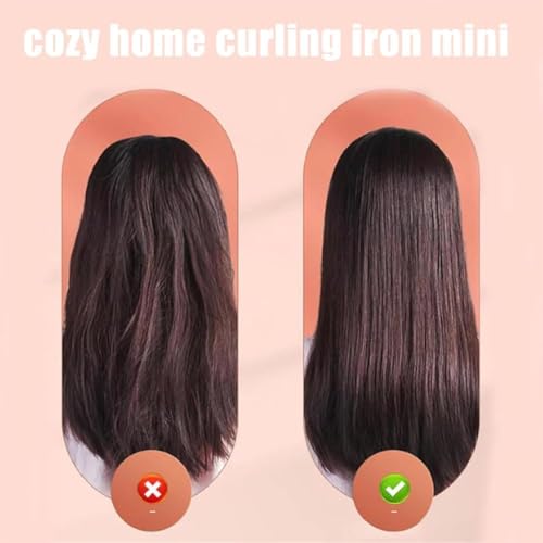 Beautyskinusa 2-in-1 Mini Curling Iron & Flat Iron - Green - Image 7