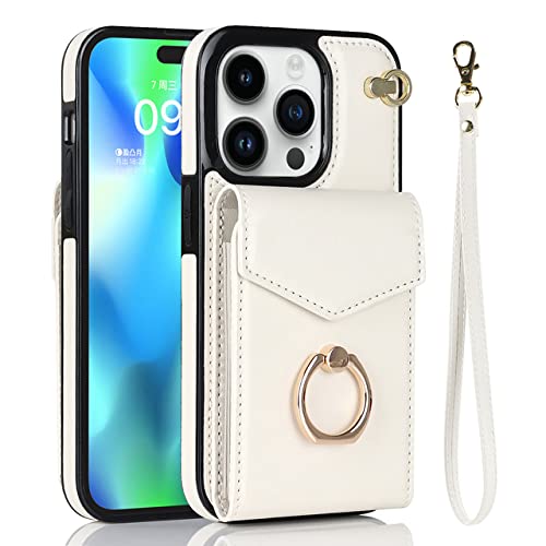 Étui en cuir blanc pour iPhone XS et X, housse de protection raffinée avec support bague