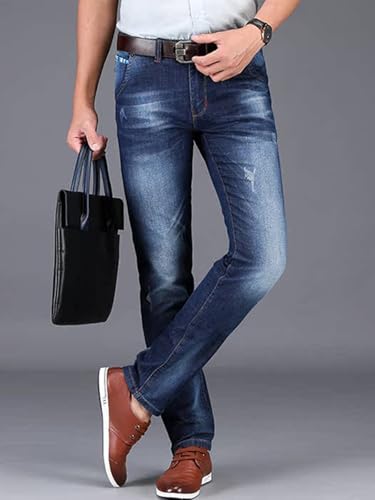 IDEALSANXUN Men Slim Fit Jeans Stretch Denim Pants Skinny Straight Leg Jean Trousers2