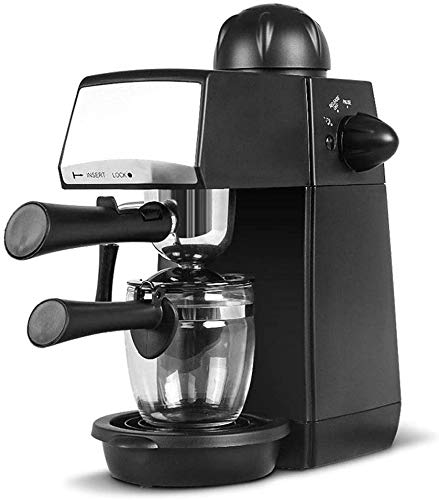 Home Espressomaschine, Halbautomatische Dampfpumpe Pumpe Druckmilchschaum Tragbare Kaffeemaschine, Tamper Becher, Eingebauter Heizungsfach