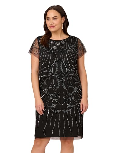 Image of Adrianna Papell Women's Beaded Cocktail Dress