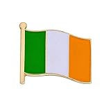 Ireland Country Enamel Made of Metal Souvenir Hat Men Women Patriotic Irish (Waving Flag Lapel Pin)