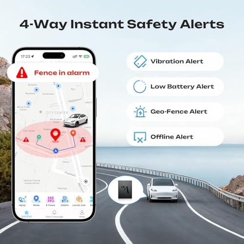 CXK GPS Tracker for Vehicles, Up to 6-Month Battery 4G LTE Tracker for Car with Strong Magnetic 90-Day Location History, Global Coverage Real-Time Tracker Device for Vehicles Subscription Needed - image 6