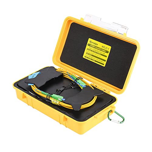 Komshine Multi Mode 62.5/125um SC/UPC-SC/UPC Fiber Optical OTDR Launch Cable Box with 500M 1000M 2000meters Dead Zone Eliminator (OM1-SCU/SCU-500)