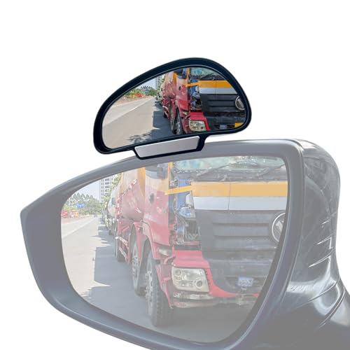 Image of Blind Spot Mirror Adjustable 360 Degree Car Side Mirror, HD Glass Rear View Exterior Accessories Frame Thickness Less than 5MM for Car SUV (single mirror left)