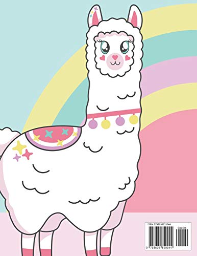 Llama Coloring Book: Tracing And Coloring Journal Of Awesome Llamas, Illustrations And Designs To Color For Kids image 4