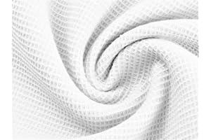 Minerva Mini White Cotton Waffle Fabric