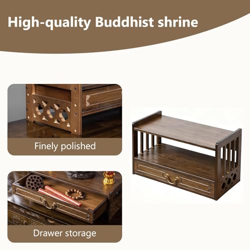 Mesa budista para casa ideal como altar espiritual de oración 5