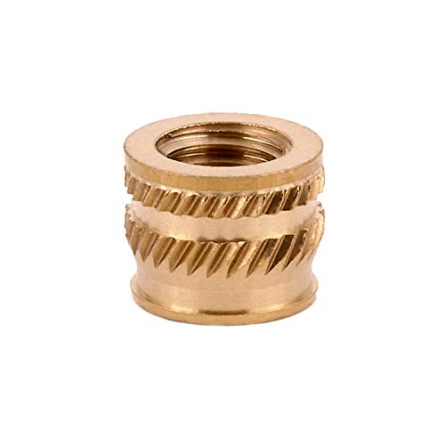 E-Z LOK Threaded Insert for Plastic Tapered Single Vane Brass Thread Inserts 1/4-20 Pack of 50 #1