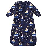 1.0 Tog sac de sommeil avec manches: 1.0 Tog sac de sommeil est parfait pour toute l'année, garde bébé confortable et confortable dans la chambre A / C ou restaurant, lors de voyages ou de sieste. De plus, ce sac de sommeil à manches longues avec manchette élastique peut ajuster l'étanchéité et réguler la température, garder bébé chaud et confortable.
