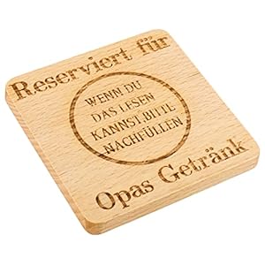 Shoppawhile Opa Geschenke Geburtstag Geschenk Opa Vatertagsgeschenk Weihnachten Lustige Geschenk für Opa Untersetzer…