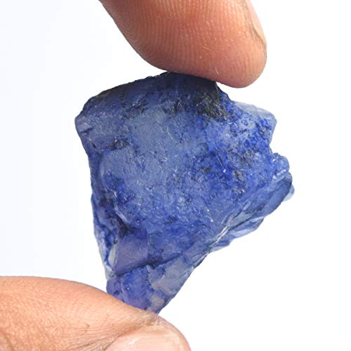 Gemhub Protection Blue Sapphire Healing Crystal 42.00 Ct Natural Raw Sapphire, Uncut Rough Sapphire Gemstone #TOP3