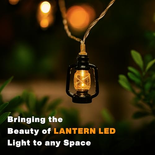 Image of MPROW Water Drop LED String Lights, 14 Warm White Fairy Lights, Plug-in Decorative Lights for Indoor Outdoor (Lantern Warm White, 3m, 14)