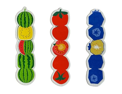 紙しおり3点 （スイカ 、トマト、ブルーベリー）活版印刷