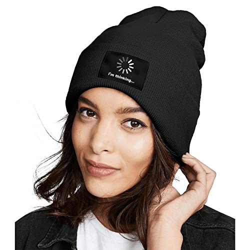 Image of Cool Graphic Beanie for Men and Women - Black