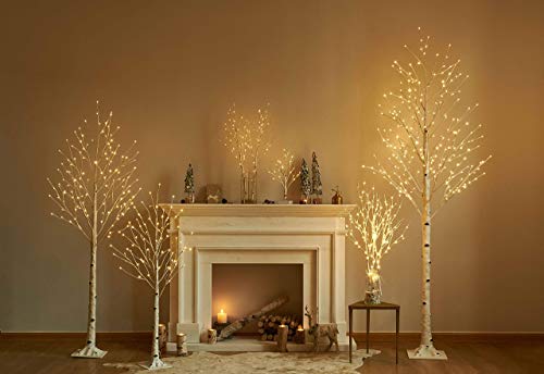Hairui Lighted Birch Branches Plug in with Timer 30IN 150 LED Fairy Lights, White Willow Branch Lights for Christmas Fireplace Room Vase Decoration Indoor Outdoor Use (Vase Excluded) by Hairui - Image 3