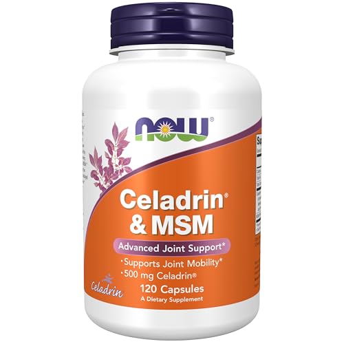 NOW Foods Supplements Celadrin & MSM 500 mg of Celadrin Advanced Joint Support* 120 Capsules